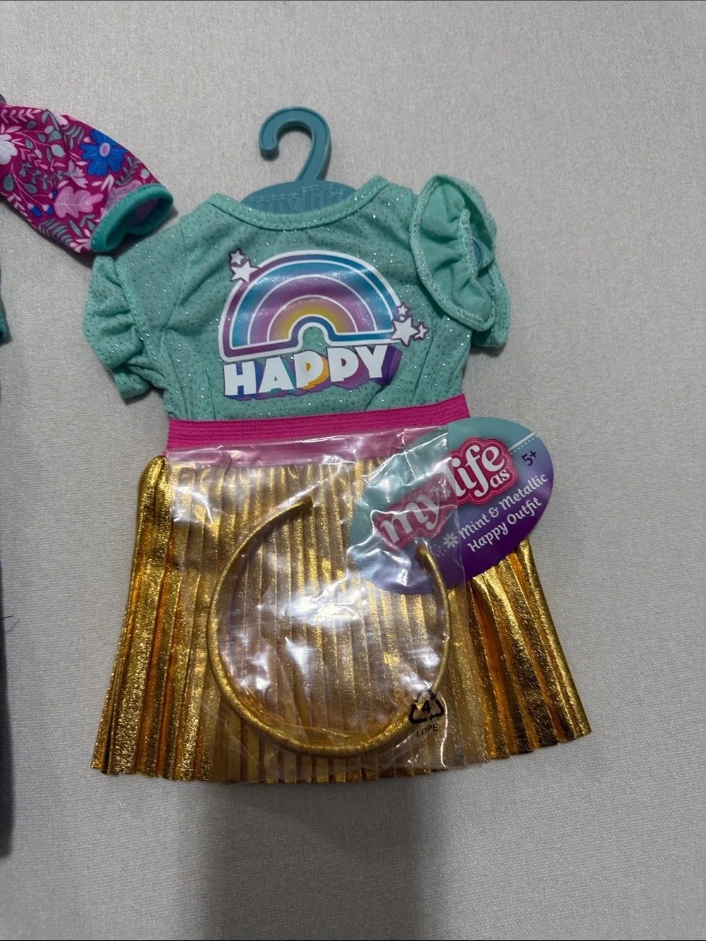 My Life As Doll Outfit Set in Teal, Pink & Gold - Mix-and-Match Styles